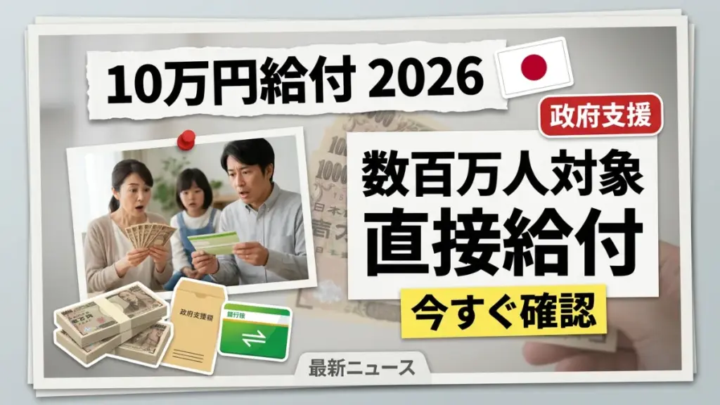 2026年の日本の10万円政府給付金