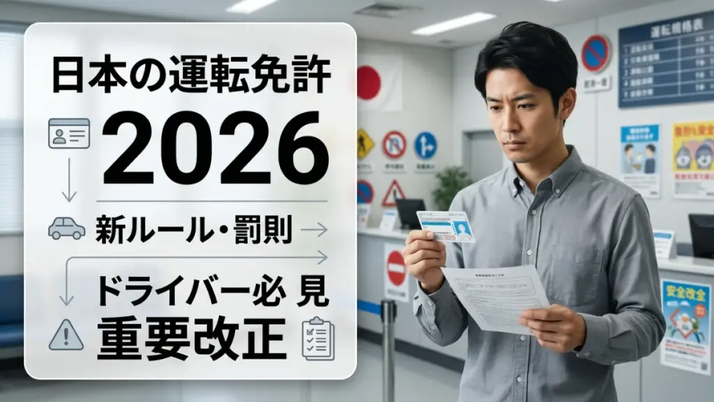2026年の日本の運転免許ルール