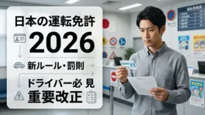 2026年の日本の運転免許ルール